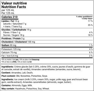 Caramel amande val + ing